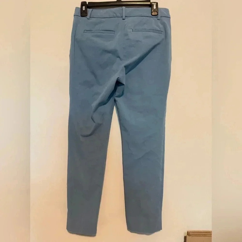 Peserico Womens Chino Crop Blue Pants Pull On Waist-28'' - Picture 4 of 4